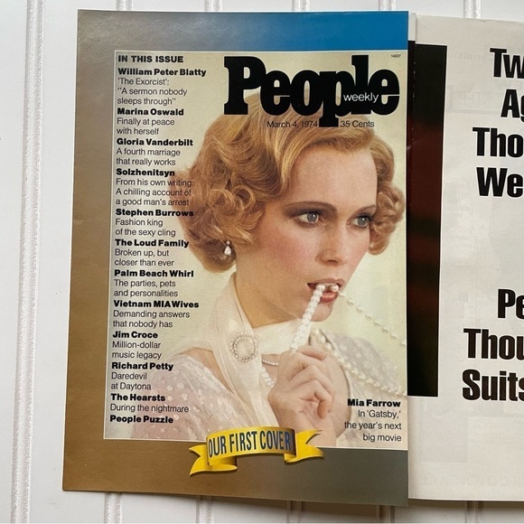 MIA FARROW 20 YEAR ANNIVERSARY 1994 People Magazine BO DEREK PRINCESS DIANA - Picture 4 of 9